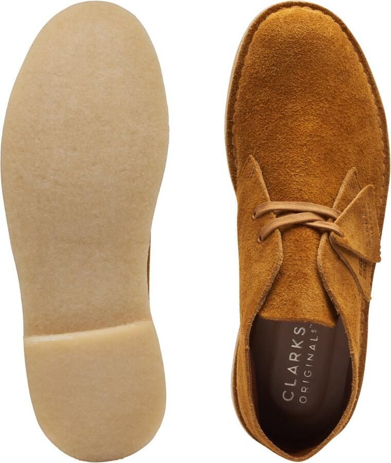 Clarks Veterboot Desert Boot Brown Orange Suède - Foto 2