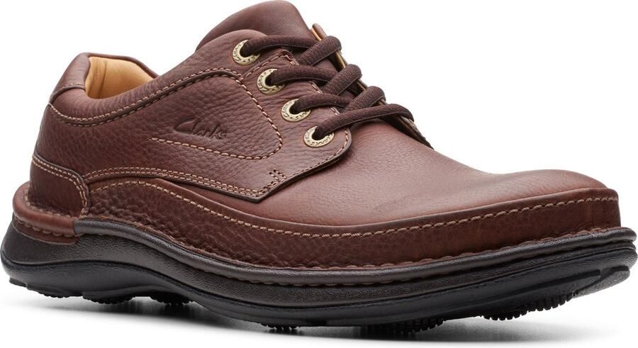 Clarks NATURE THREE Vrije tijdsschoenen Heren veterschoen Heren sneakersCasual Bruin - Foto 2