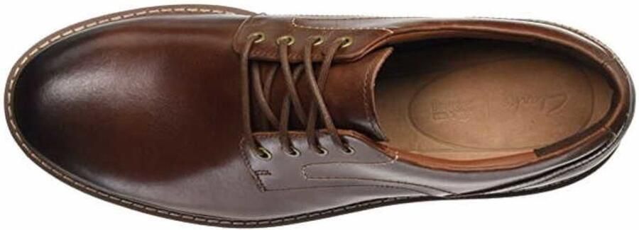 Clarks Comfortabele Veterschoenen voor Heren in Donkerbruin - Foto 6