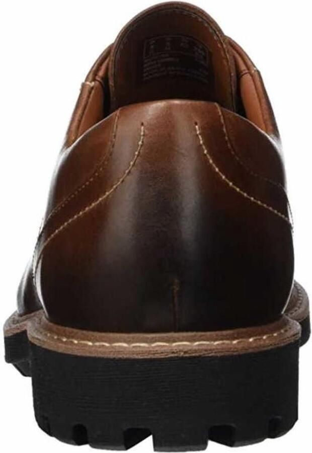 Clarks Comfortabele Veterschoenen voor Heren in Donkerbruin - Foto 3
