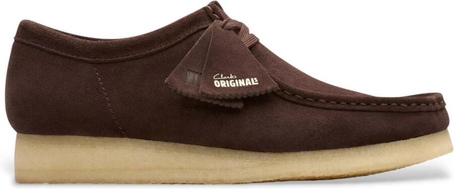 Clarks Donkerbruine Suède Heren Mocassin Schoen Brown Heren