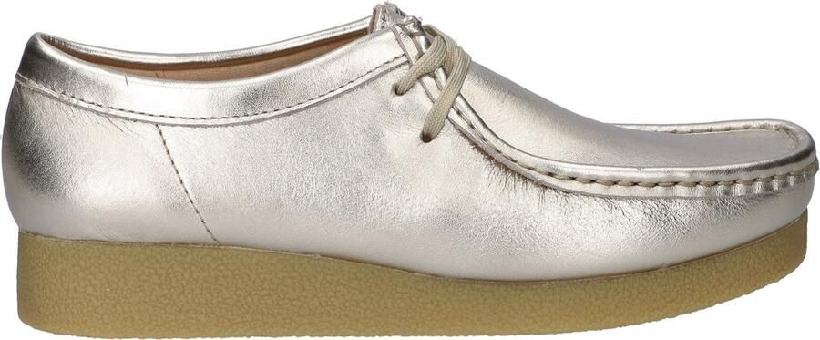 Clarks Wallabee dames veterschoen Goud