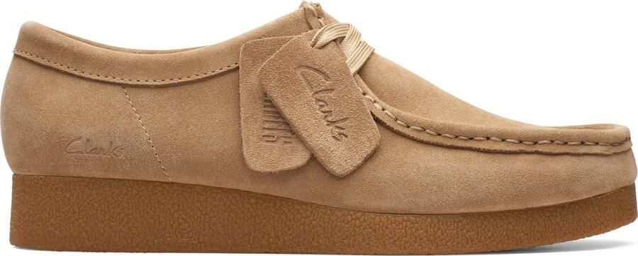 Clarks WALLABEE~EVO~SH~~~~~~~~~~~~~~~ Dames veterschoenen Wit beige
