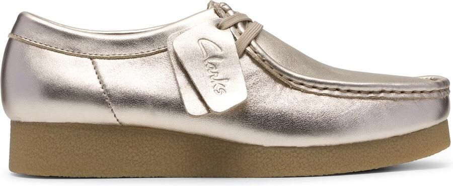 Clarks WallabeeEVOSh Dames Veterschoenen Gold Leather - Foto 2
