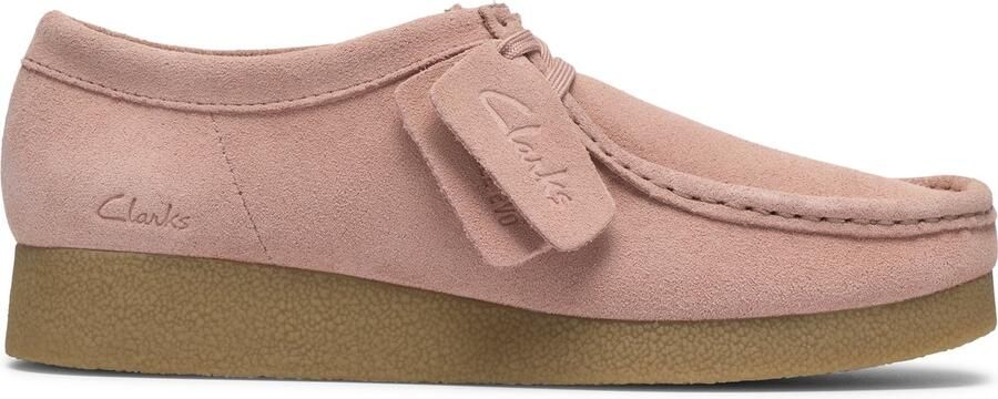 Clarks WallabeeEVOSh Dames Veterschoenen Light Pink Suede