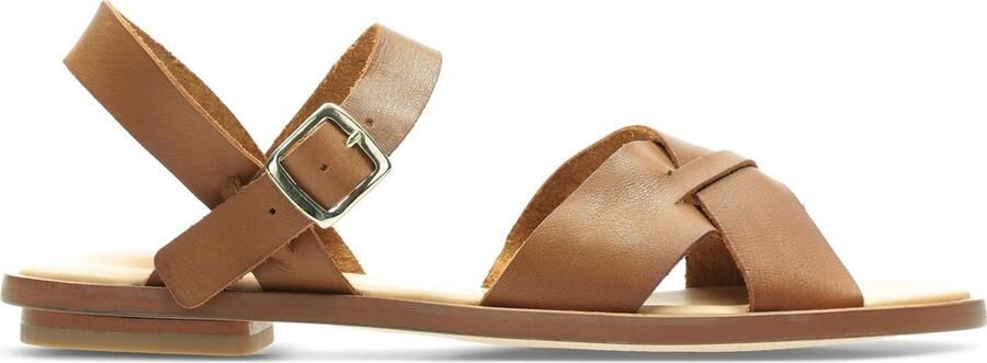 Clarks 39.5 Willow Gild Dames Sandalen Tan Leather