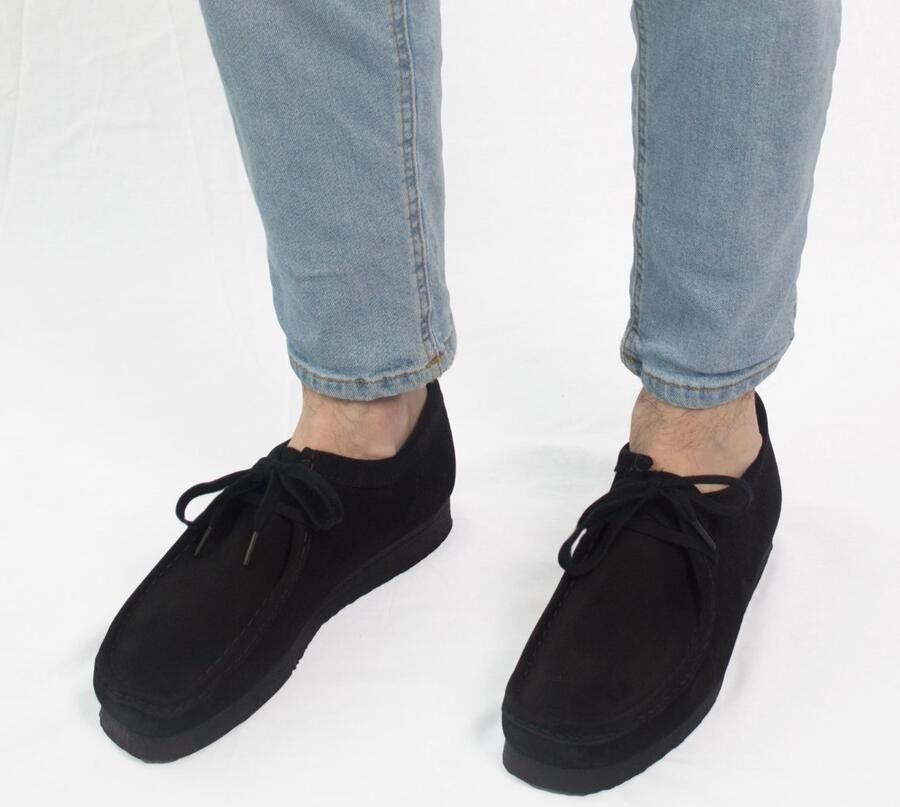 Clarks WALLABEE Vrije tijdsschoenen veterschoen sneakersCasual Zwart - Foto 2