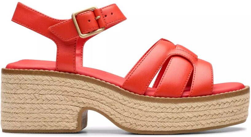Clarks Coledale Strap dames sandaal rood
