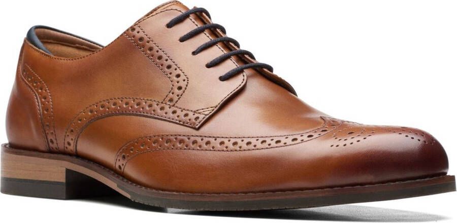 Clarks CraftArloLimit Veterschoen cognac