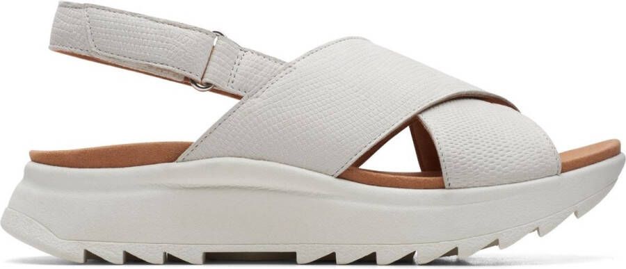 Clarks Zomer Platte Sandalen Vrouwen White Dames