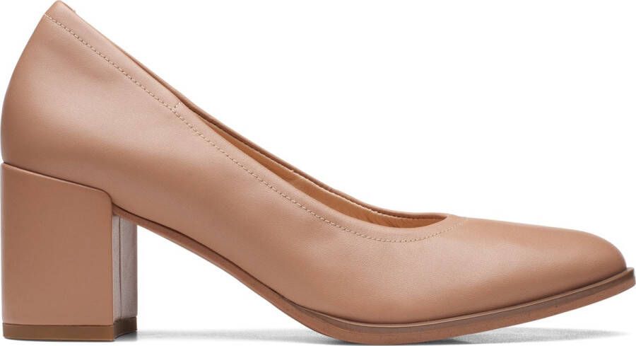 Clarks Dames Freva55 Court D 1 praline leather