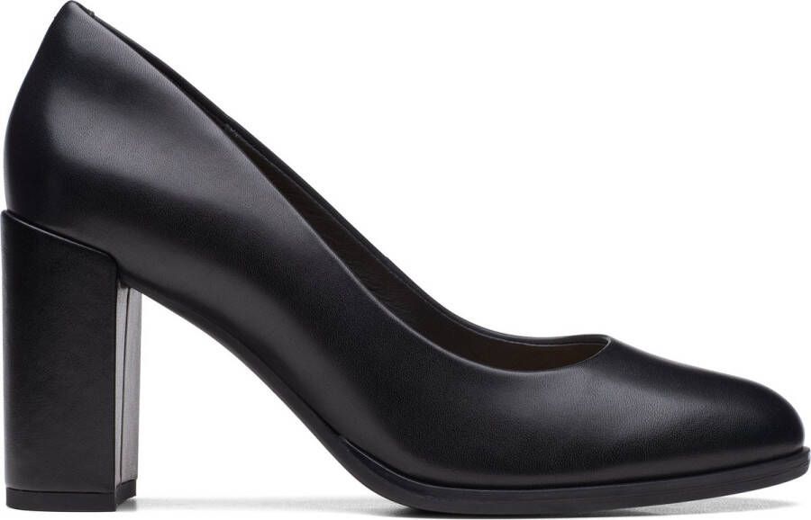 Clarks Dames Freva85 Court D 2 black leather