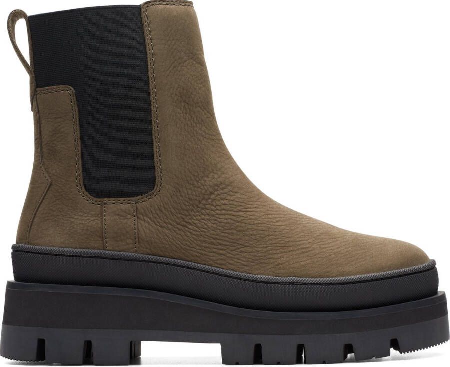 Clarks Trendy Orianna 2 Top Laars Green Dames