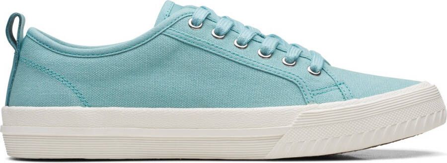 Clarks Dames Roxby Lace D 5 Turquoise Canvas