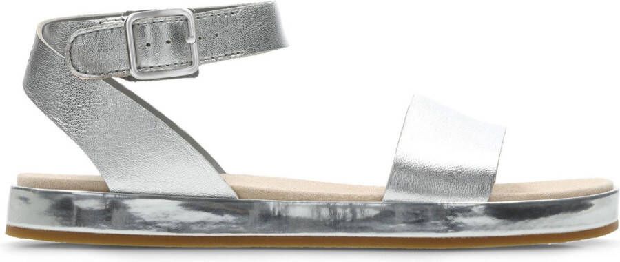 Clarks Dames Botanic Ivy D 6 silver leather