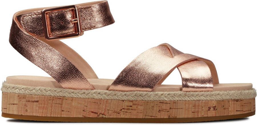 Clarks Dames Botanic Poppy D 1 rose gold lea