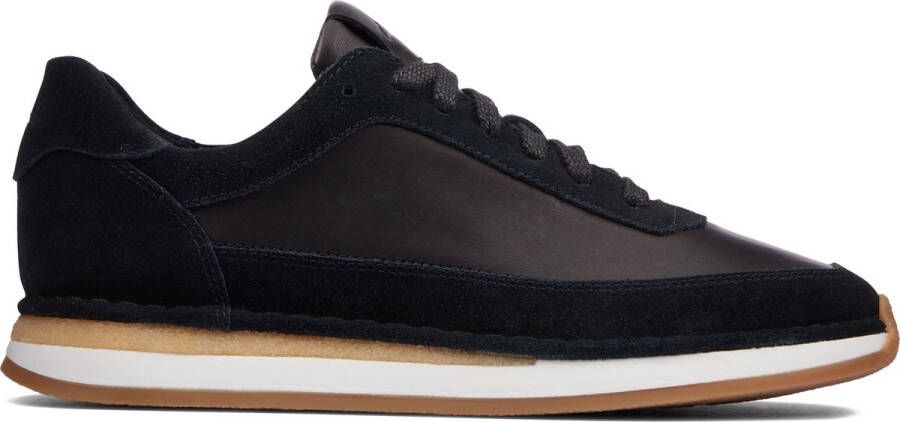 Clarks Dames schoenen CraftRun Lace D black combi sde