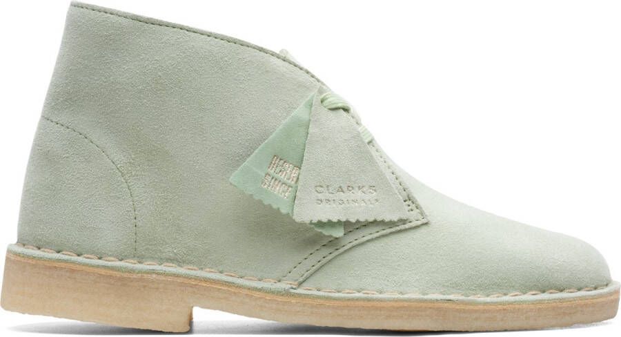 Clarks Dames schoenen Desert Boot. D Groen - Schoenen.nl