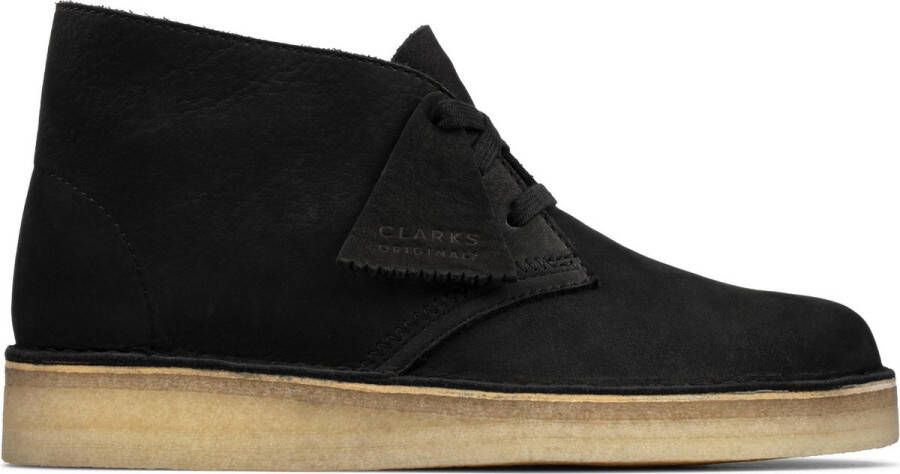 Clarks Desert Coal Zwart Dames Veterboots Zwart Kleur Zwart