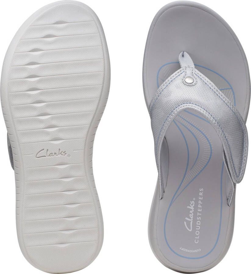 Clarks Stijlvolle Zomer Flip Flops Gray Dames