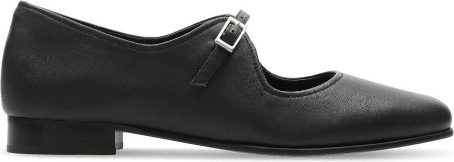 Clarks Dames schoenen Pure Flat D black leather