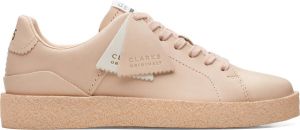 Clarks Tormatch Natural Leather sneakers Beige Dames