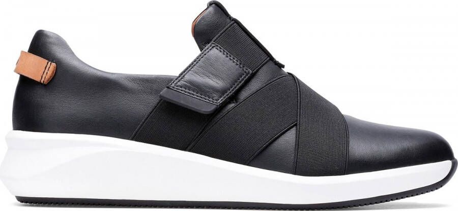 Clarks Dames schoenen Un Rio Strap D black leather - Schoenen.nl