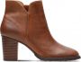 Clarks Dames schoenen Verona Trish D dark tan leather - Thumbnail 1