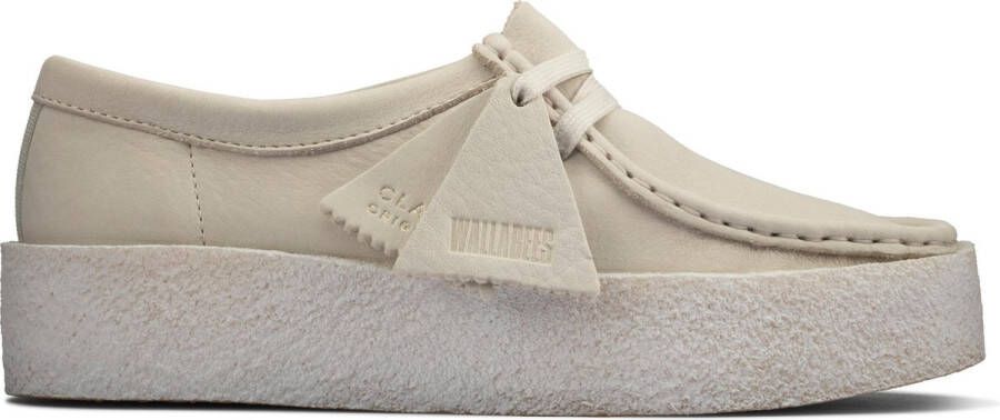 Clarks Witte Wallabee Cup Moccasin Lifestyle Schoen White Dames - Foto 3