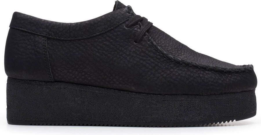 Clarks Originals Wallacraft Lo Womens Black Nubuck Sneakers 261486324040