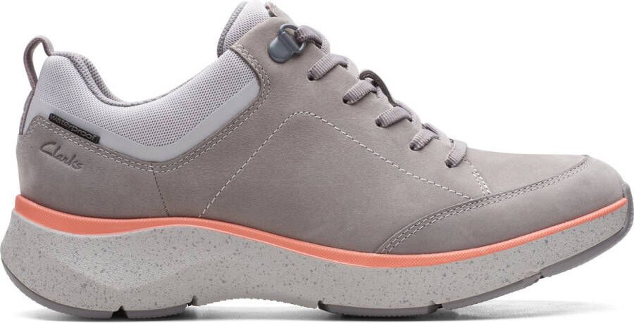 Clarks Dames schoenen Wave2.0 Lace. D 6 Grey Peach - Schoenen.nl