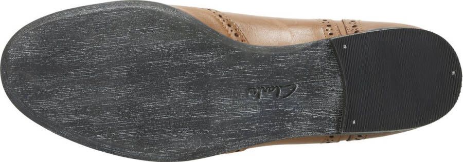 Clarks Dames Veterschoenen Cognac - Schoenen.nl