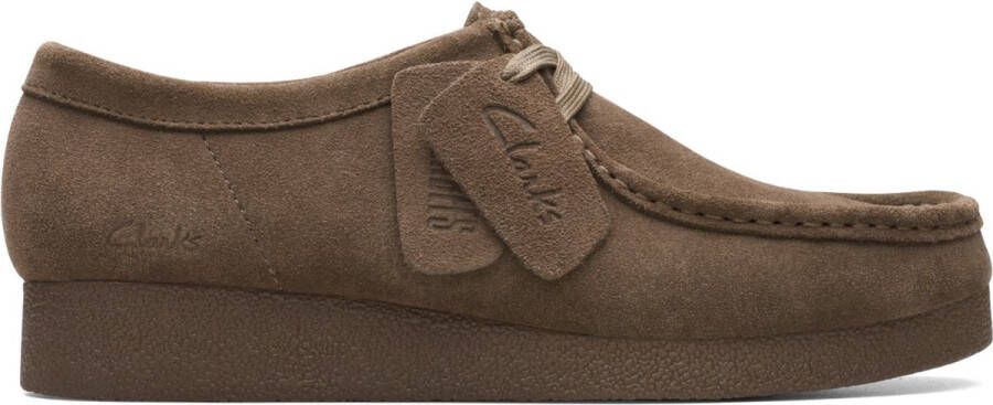 Clarks Dames WallabeeEVOSh D 5 olive suede