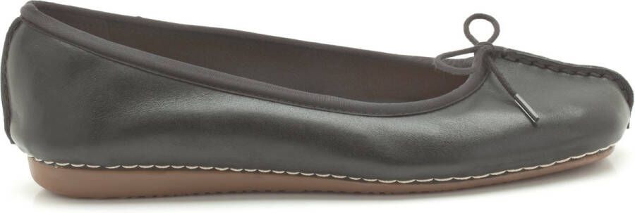 Clarks Damesschoenen Freckle Ice Black Leather