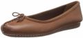 Clarks Ballerina's Freckle Ice Slipper flats slipper met strikjes - Bruin