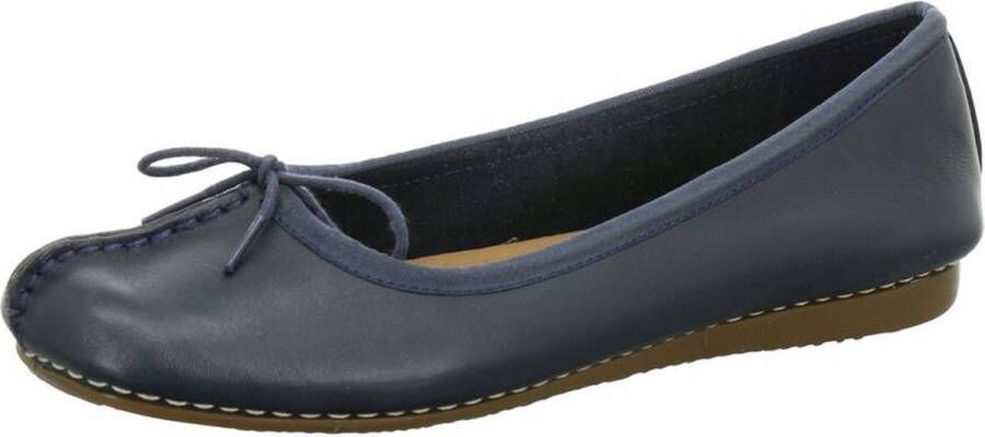 Clarks Damesschoenen Freckle Ice Navy Leather