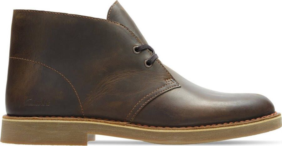Clarks Desert Boot 2 Beeswax Gevet Leer Bruin Verwisselbaar Voetbed 8½ 42½