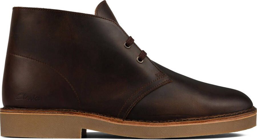 Clarks Desert Boot 2 Beeswax Gevet Leer Bruin Verwisselbaar Voetbed 8½ 42½