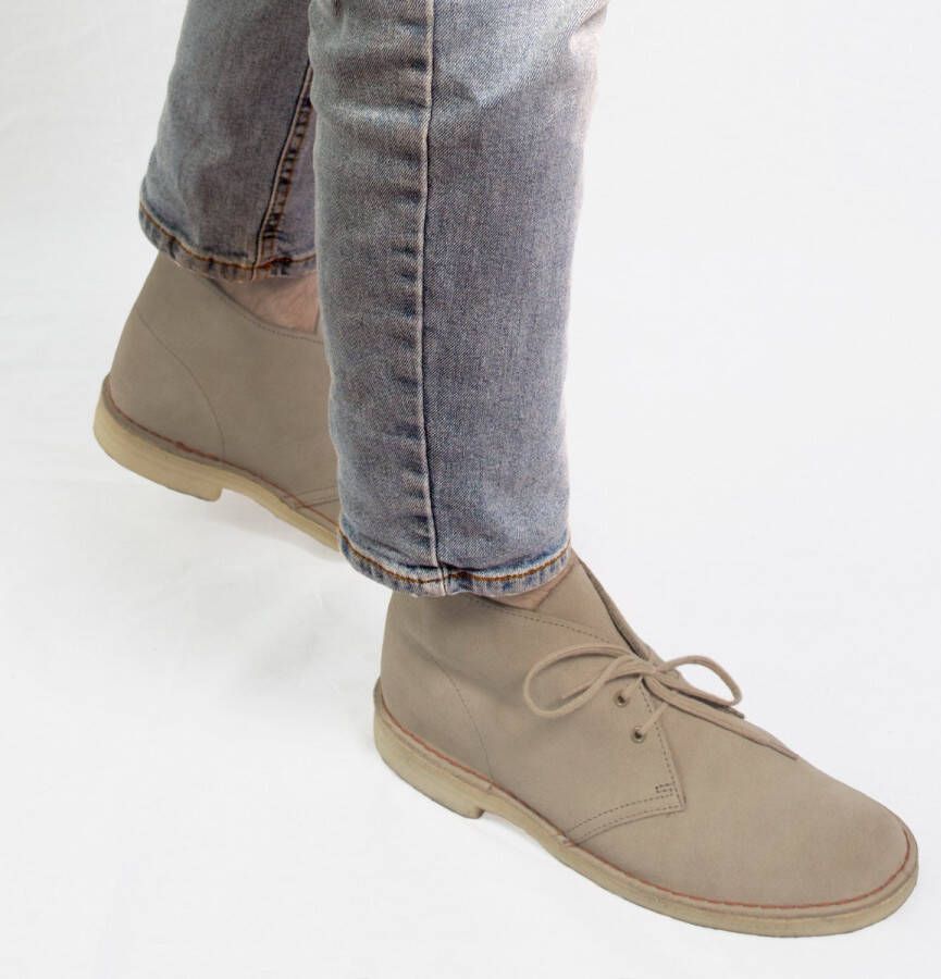 Clarks DESERT~BOOT~~~~~~~~~~~~~~~~~~~ Vrije tijd half-hoogHeren veterschoenHeren sneakers Wit beige