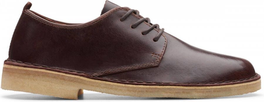 Clarks Desert London Dames Veterschoenen Chestnut Leather