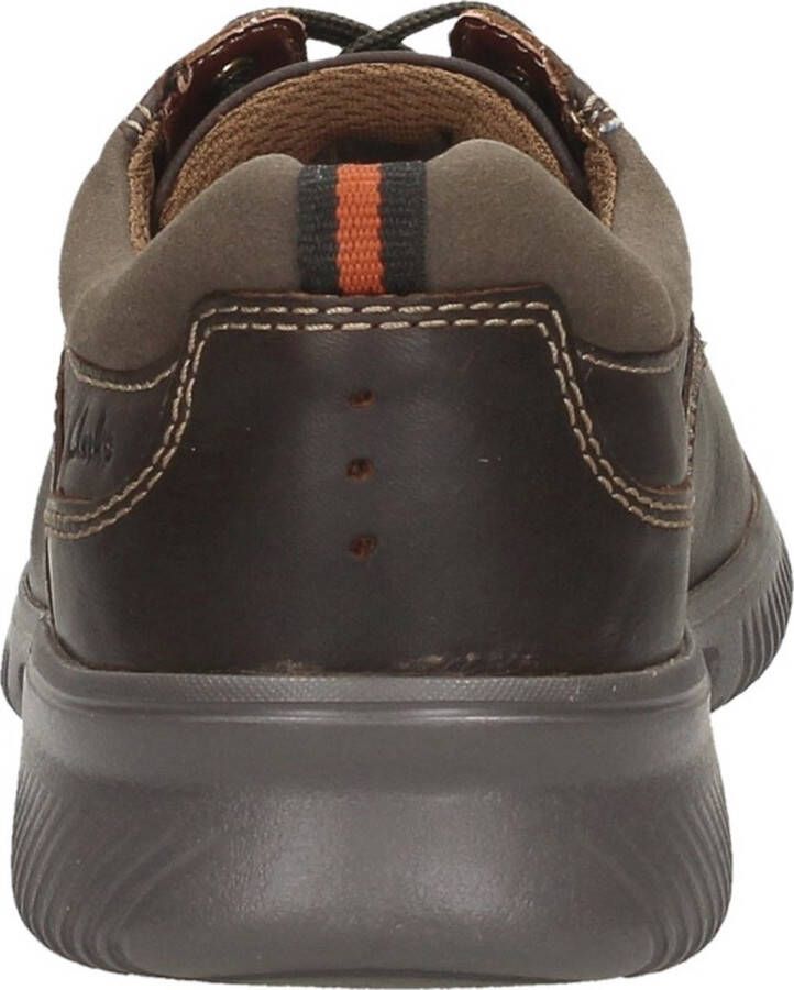 Clarks Donaway Edge Veterschoenen Laag donkerbruin