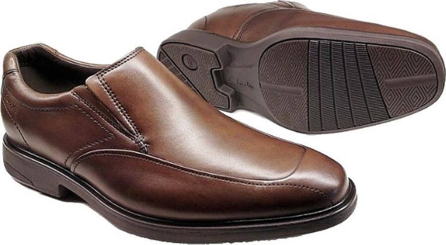 Clarks Aniline Kastanjebruin Leren Veterschoenen Brown Heren