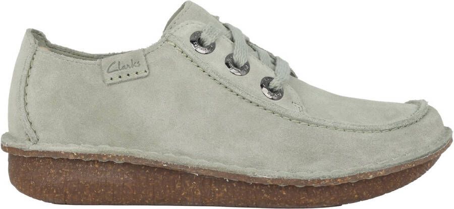 Clarks Funny Dream dames veterschoen groen