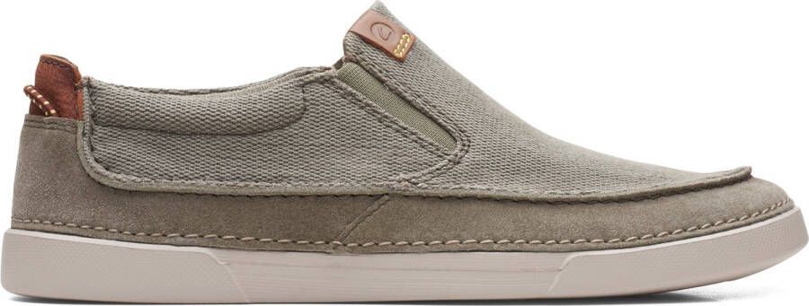 Clarks Gereld Step Heren Instappers Olive Combi