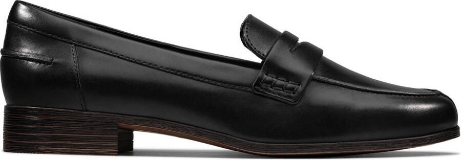 Clarks Hamble Dames Loafers Black Leather