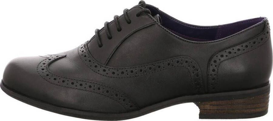 Clarks Hamble Oak Dames Veterschoenen Black Leather