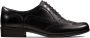 Clarks Hamble Oak Dames Veterschoenen Black Leather - Thumbnail 1