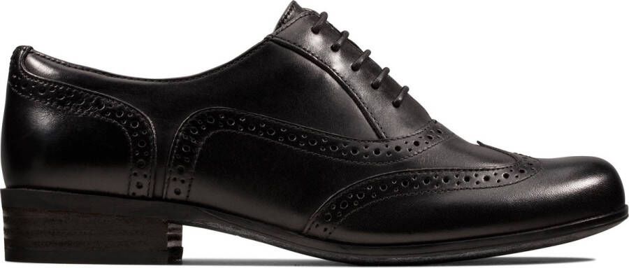 Clarks Zwarte leren veterschoenen voor dames Black Dames - Foto 1