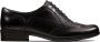 Clarks Hamble Oak Dames Veterschoenen Black Leather - Thumbnail 1