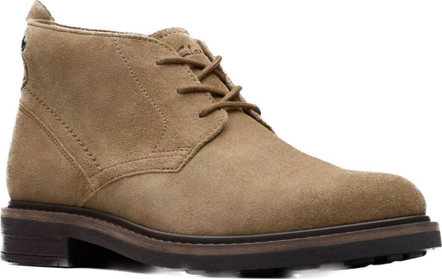 Clarks Heren Bottine Dark Sand Taupe